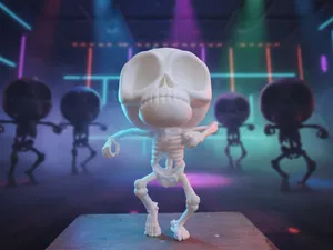 "Chill" Skeleton - Bust a Move