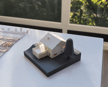 Scale House Model with detailed floors