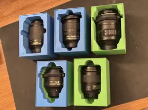 Nikon lens storage boxes