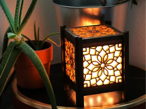 Cozy Lotus Shoji Lamp