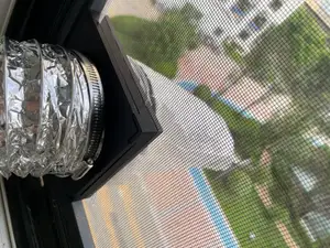 【磁吸快拆】3D打印机排风窗法兰套装|纱窗免打孔|100mm管道兼容