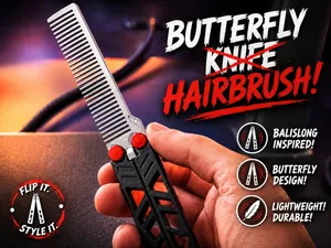 Butterfly Knife, But Hairbrush! No - AMS