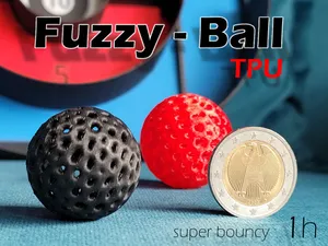 Fuzzy Ball - TPU (super bouncy)