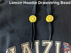 Lemon Slice Drawstring Hoodie Bead