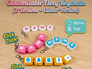 Customizable_Flexy_Keychain_Fidget+Clicker_Version