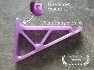 Macramé Plant Hook - Heavy Duty Wall Mount