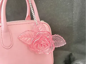 超美逼真玫瑰花挂件 包包挂饰