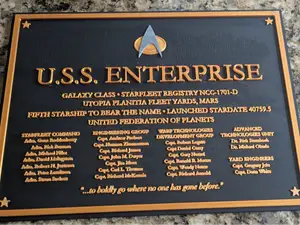 ENTERPRISE 1701-D Builder Plate