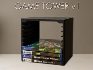 Game Tower V1 - Video Games Storage  ∞ stackable