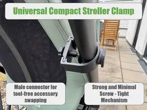 Universal Compact Stroller Clamp