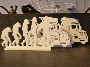 Human Evolution – Truck / Lorry Driver 