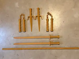 TMNT Playmates weapons, life size