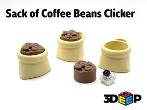 Sack of Coffee Beans Keyboard Clicker No Supports