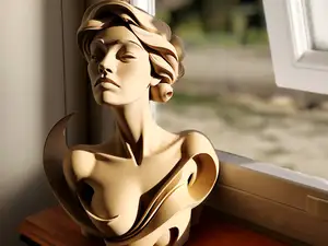 Serenity Lady Bust Vase & Statue