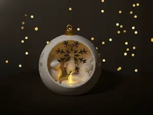 Christmas-themed Moomintroll ornament