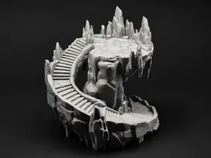 Fantasy Floating Island with Spiral Stairs - DND