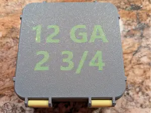 12 Gauge 25rnd Tray Ammo Box with 3 sizes