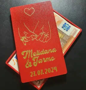 Cash gift box for 50€ currency notes