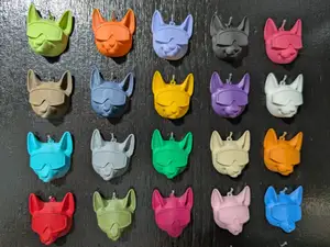 Miniature cool cat color swatches