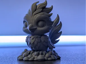 Cute Phoenix Hatchling – Fantasy Miniature