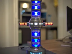 Star Trek Enterprise D Warp Core (v3) 16" for LEDs
