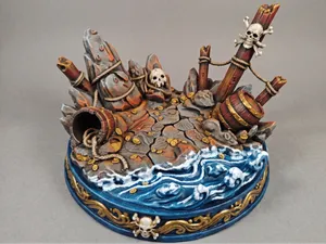 One Piece Diorama Base - Pirate Cove Edition