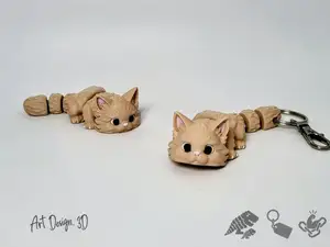 Articulated Maine Coon Cat - Strong Joints