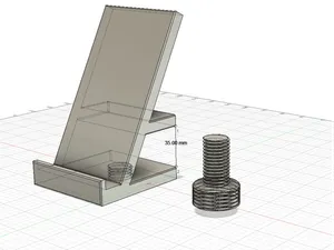 Supporto smartphone da scrivania con vite