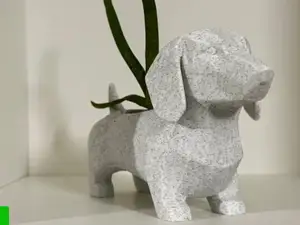 Dachshund planter
