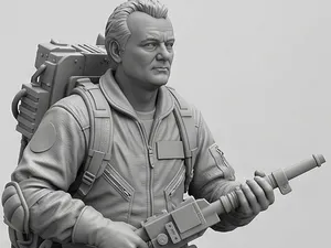 Dr. Peter Venkman Retro Sci-Fi Ghost Buster