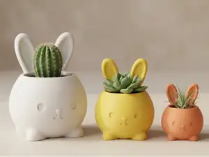 Bunny Planter ♡ - Cute Easter Pot - Decoration