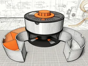 3d 打印耗材料盘改收纳盒配件