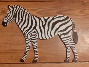 Zebra 2D puzzle + box