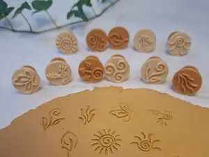 Nature Spirals & Elements Stamp or Clay - Set 1