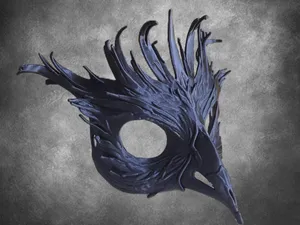 Raven’s Wing Masquerade Mask