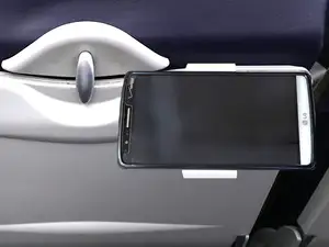Airplane tray phone holder