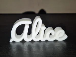 Alice Name Sign Display Decor