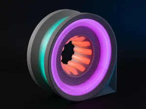 Cyber Loop Lamp - futuristic Sci-Fi light - WLED