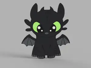 Baby Toothless Wall Art