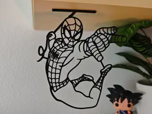 Hanging Spiderman Wall Art 2 (Shelf hanger)