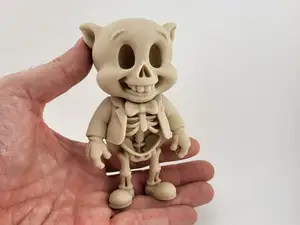 Porky Pig Skeleton – Looney Tunes 3D Print Figure