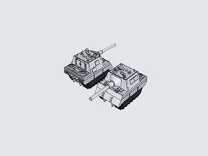 德国战车猎虎坦克歼击车Jagdtiger Sd Kfz 186