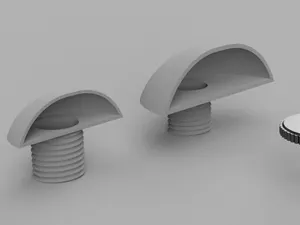 Threaded Ceiling or Wall Hooded Cable Gland V.1