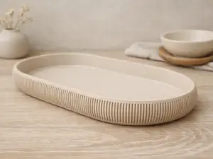 Japandi Ribbed Harmony Tray