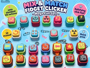 Mix & Match Fidget Clicker - Mega Full Set!