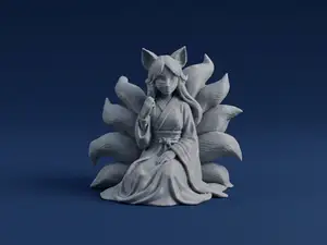 Kitsune Spirit – Fox Yokai Figurine