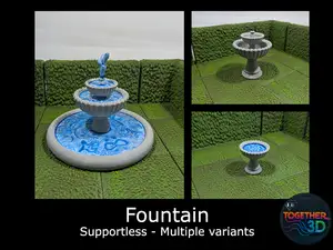 Fountain - supportless DND scenery
