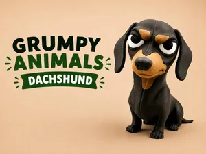 Grumpy Dachshund