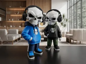 SKULL ZENO01 ART TOYS - DESIGN TOYS