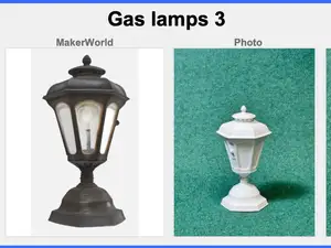 RPG • Dollhouse • Mini: Victorian Era Gas lamps 3